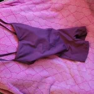 Maroon Bodysuit - Shorts